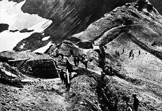 Austrian-Hungarian troops in the Dolomites