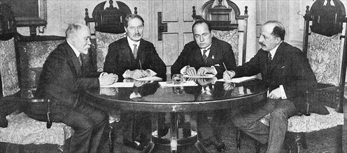 La Conférence de Londres fixe le montant des réparations que devra payer l'Allemagne (1921)