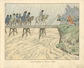 A book for children: Napoleon I with troops on their to Austria
