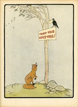 Dessin humoristique paru dans La Baïonnette n°28 du 13 janvier 1916