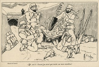 Dessin humoristique paru dans La Baïonnette n°30 du 27 janvier 1916