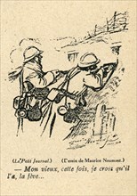 Drawing on published in La Baïonnette in 1916