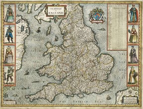 Carte d'Angleterre et du Pays de Galles
