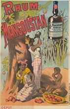 Poster advertising Mangoustan rum