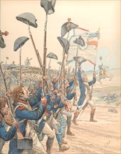 French victory at the Battle of Valmy, 1792