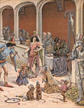 Louis XI amusé par des spectacles de bohémiens