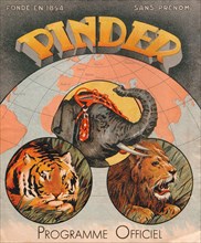 Affiche pour le cirque Pinder, 1947