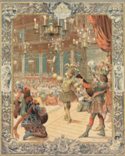 Louis XIV on the stage of the Petit-Bourbon