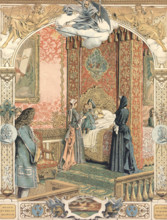 Louis XIV sur son lit de mort