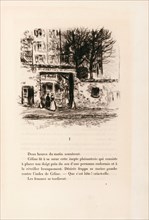 Raffaelli, illustration du livre de Karl-Joris Huysmans "Les soeurs Vatard"