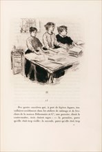 Raffaelli, illustration du livre de Karl-Joris Huysmans "Les soeurs Vatard"