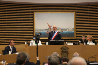 Eric Ciotti, premier Conseil Municipal après son élection, 27 mars 2026