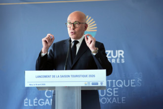 Eric Ciotti, Hôtel Aston à Nice, 16 avril 2026