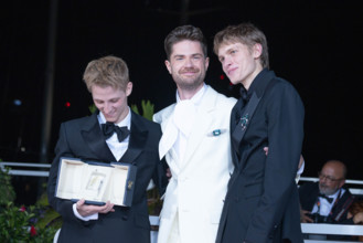 Valentin Campagne, Lukas Dhont and Emmanuel Macchia
