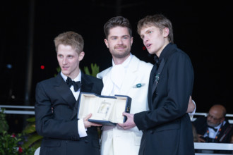 Valentin Campagne, Lukas Dhont and Emmanuel Macchia