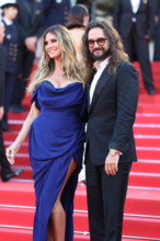 Heidi Klum (in Vivienne Westwood) and Tom Kaulitz attend the "La Bataille De Gaulle: L'Âge De Fer"