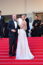 Simona Jakstaite (in Georges Hobeika) and Christopher Aleo attend the "Histoires De La Nuit" (The