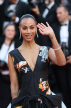 Zoe Saldaña (in Chanel) attends the closing ceremony of the 79th annual Cannes Film Festival at