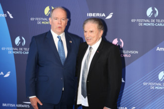 Prince Albert II of Monaco and Michel Drucker