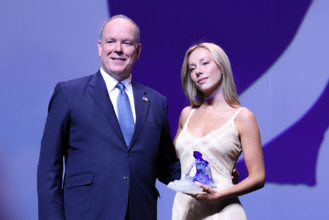 Prince Albert II of Monaco and Ester Expósito