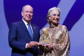 Prince Albert II of Monaco and Kristin Scott Thomas