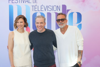 Lauren Cohan, Seth Hoffman and Jeffrey Dean Morgan
