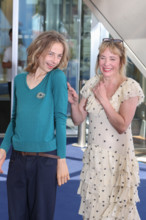 Julie Depardieu with her son Billy Blanchard