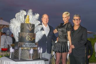 Prince Albert II of Monaco, Adriana Karembeu and Marc Lavoine