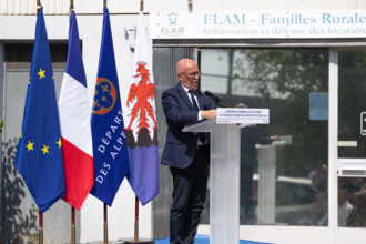 Cérémonie d'hommage aux victimes de l'incendie du quartier des Moulins à Nice (le 18 juillet 2024)