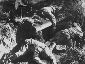 Cadavres de soldats soviétiques dans les ruines de Brest-Litovsk,1941