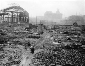 Krupp factories of Essen in ruins (Ruhr, Germany), 1947.