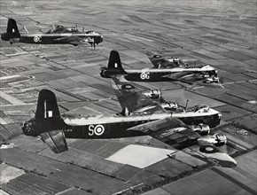 British Short Stirling Mk.I heavy bombers of the R.A.F