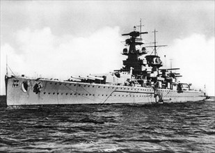 German pocket battleship"Admiral Graf Spee", 1939.
