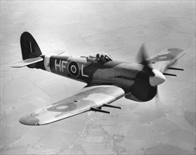 British Hawker Tempest fighter of the Royal Air Force, 1944-45.