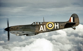 Chasseur britannique Supermarine Spitfire,IIème Guerre mondiale.