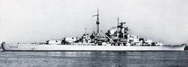 The German battleship "Bismarck", 1941