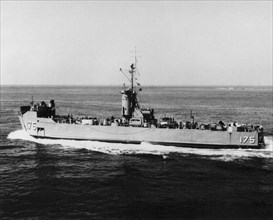 Navire de débarquement américain type Landing Ship Medium, IIème Guerre mondiale.