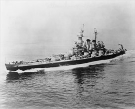 American battleship "Massachusetts", World War II.