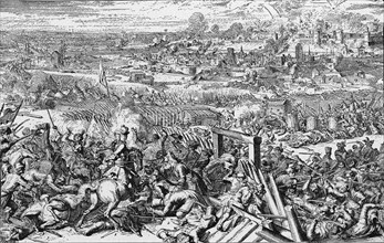King Charles XII of Sweden at the battle of Narva