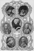 Frederick II of Prussia (1712-1786) and his generals