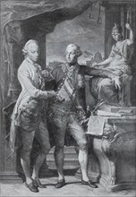 Joseph II (1741-1790) with Archduke Leopold
