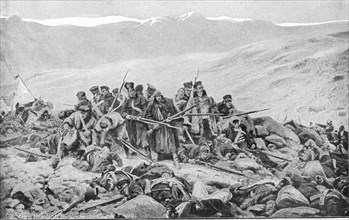 Extermination du 44ème régiment britannique près de Mundamund (Afghanistan)