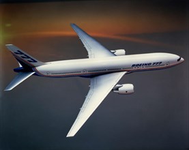 Prototype de l'avion de transport commercial américain Boeing B-777
