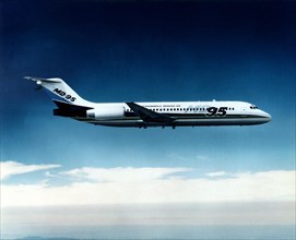 American McDonnell-Douglas MD-95 commercial transport plane