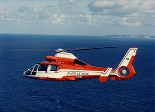 French Aérospatiale SA-360 Dauphin helicopter.