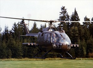 German MBB Bo-105 helicopter with HOT missile-launcher