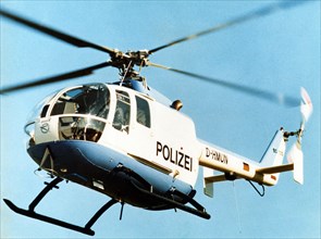 Hélicoptère allemand MBB Bo-105 de la police allemande.