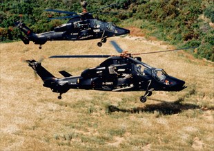 Franco-German Eurocopter Tigre and Gerfaut military helicopters