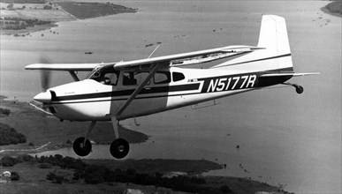 American Cessna 185 Skywagon private plane.