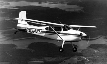American Cessna 185 Skywagon light private plane.